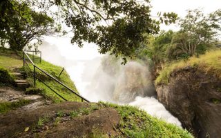 Hiking the top of Murchison Falls
